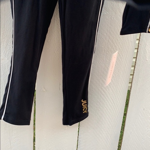 NWT Juicy Couture Girls 2 Piece‎ Legging Set Black/Gold - Picture 4 of 6